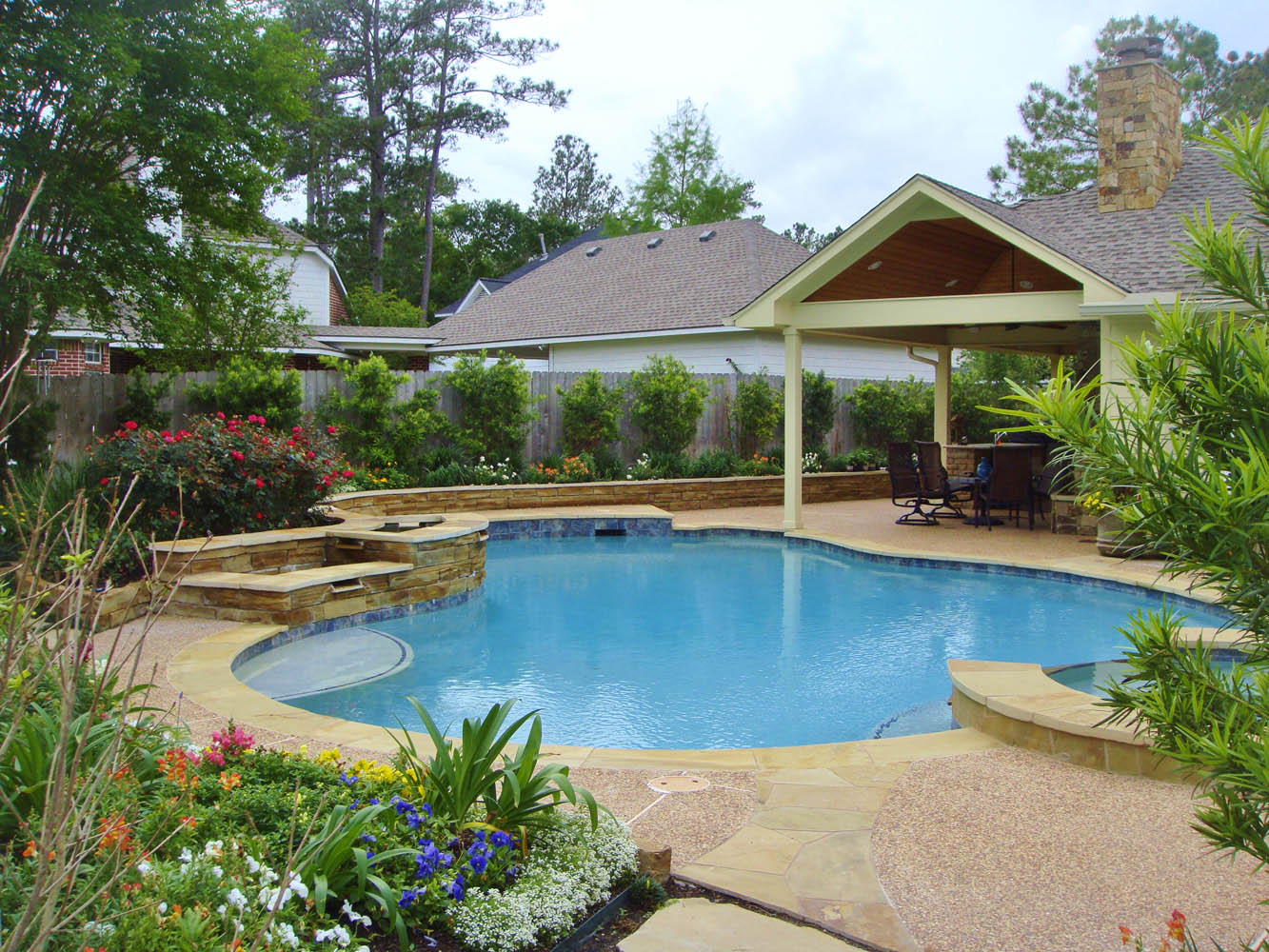 Pool Photos Houston | The Woodlands Tropical Pools | Spring Traditional